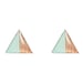 Image of Geometric Wood & Resin Earrings