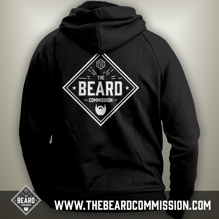 Image of Beard Commission Hoodie - Beards over Everything - Black