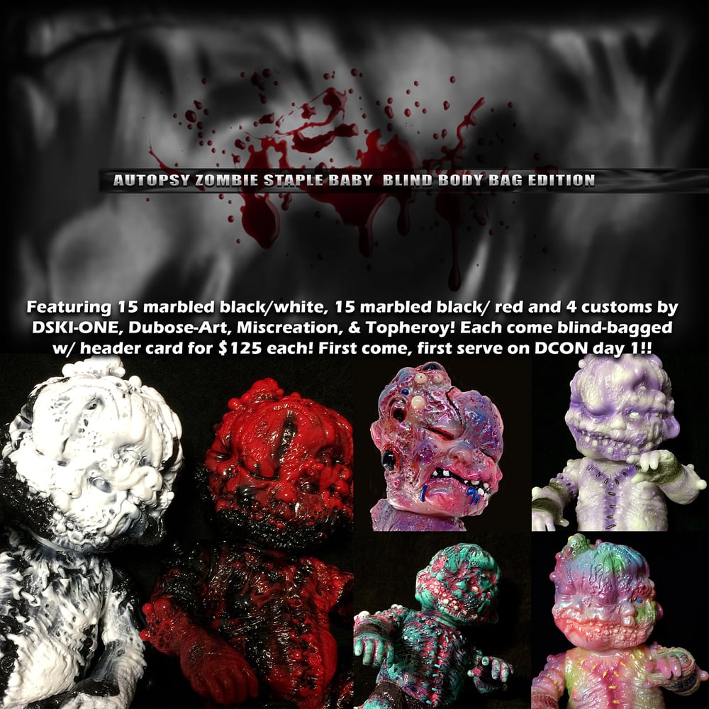 Image of Autopsy Zombie Staple Baby DCON Exclusive Blind Body Bag Edition!