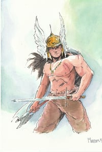 Hero sketch watercolor