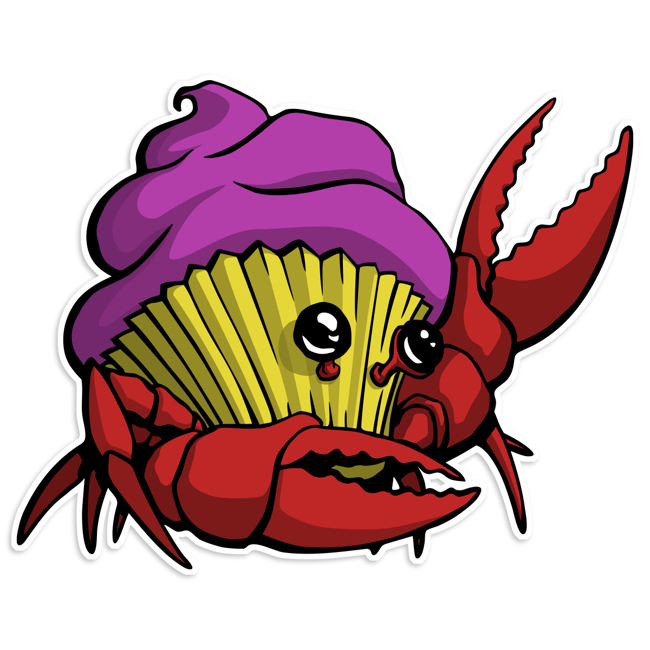 Crabcake Sticker