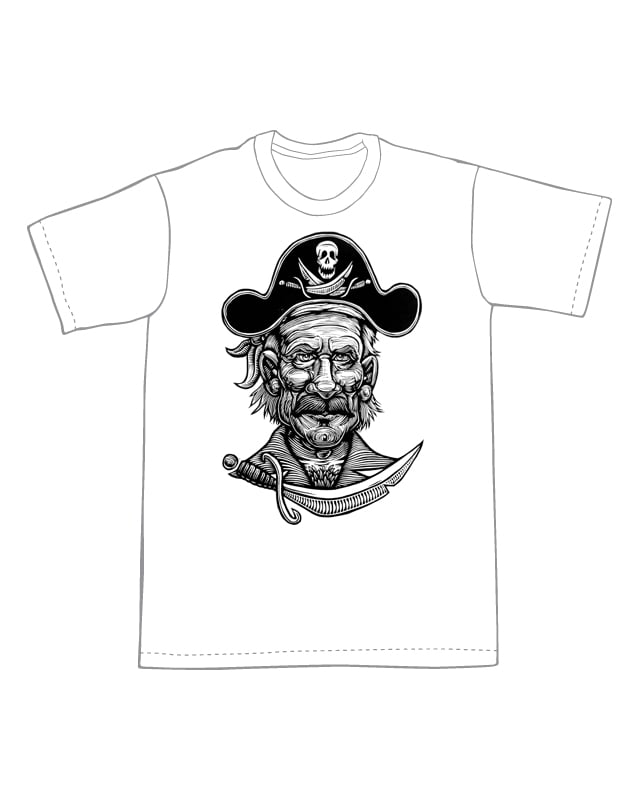 Portrait of a Pirate  T-Shirt (A2) **FREE SHIPPING**