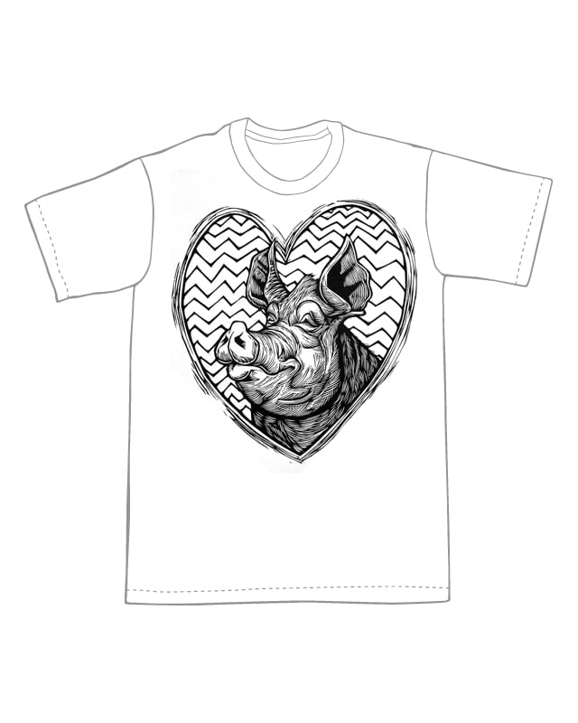 Pig Love  T-Shirt (C1) **FREE SHIPPING**