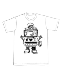 Image 1 of Cute and Brainy Robot T-Shirt (A2) **FREE SHIPPING**
