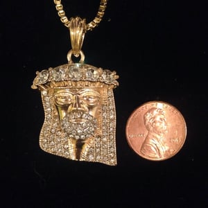 Image of Angel /  bling Jesus with stones in crown