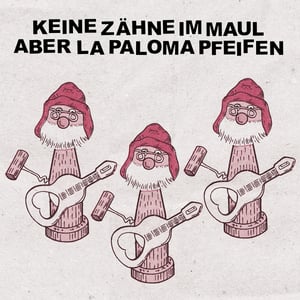Image of Keine Zähne Im Maul Aber La Paloma Pfeifen - s/t (clear transparent vinyl / black vinyl) LP