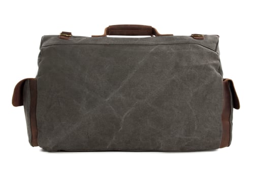 Image of 15'' Canvas Leather Travel Bag Briefcase Messenger Bag Shoulder Bag Dufulle Bag 1858