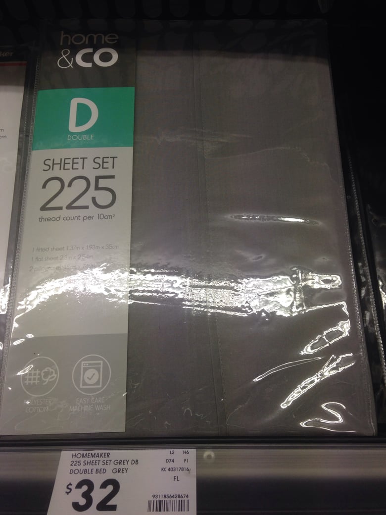 Image of Double bed sheet set - Kmart