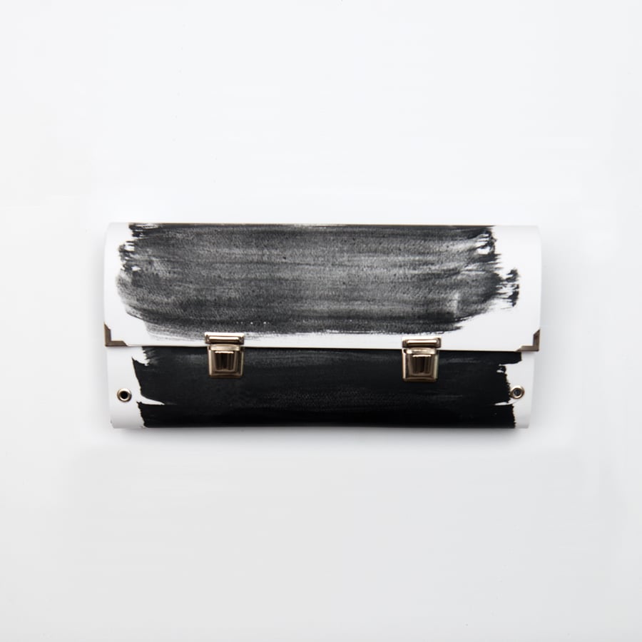 Image of Paint-ink / Clutch bag / Double closure
