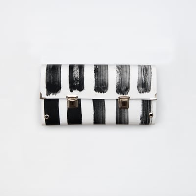 Image of Strip-ink / Clutch bag / Double closure