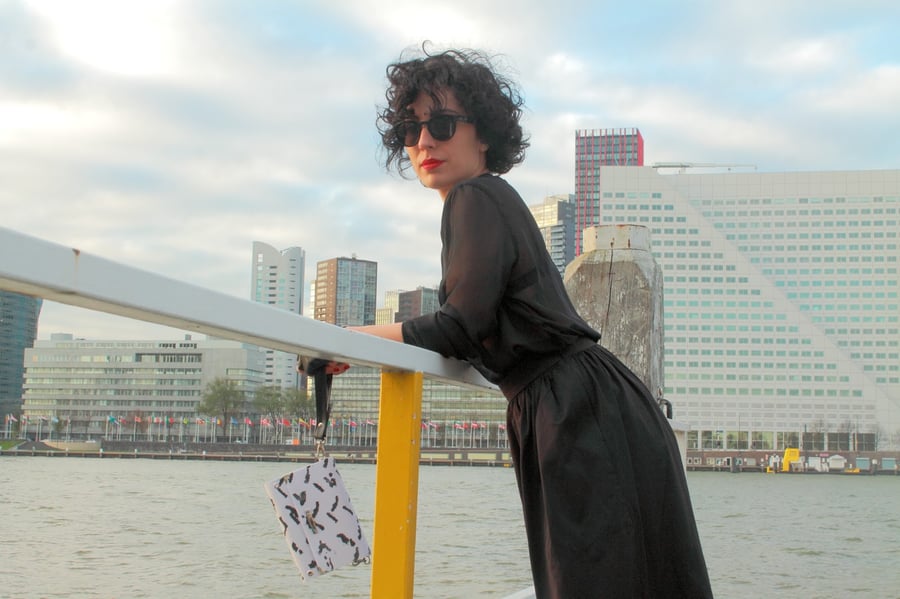 Image of Brush-ink / Clutch Bag