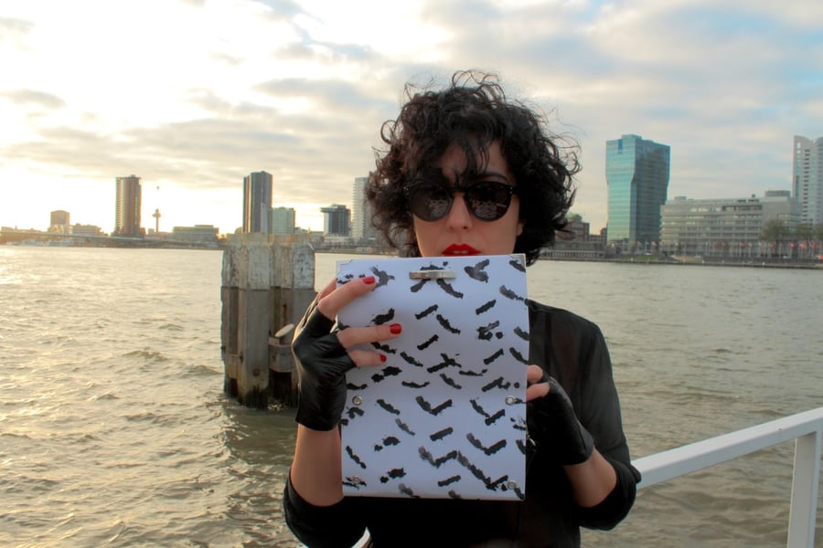 Image of Brush-ink / Clutch Bag