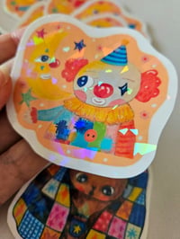 Image 3 of Clown holographic sticker