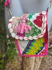 Image 1 of Jaz min cross body bag and coin purse- Hot pink