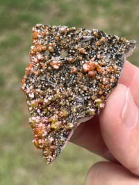 Image 3 of Vanadinite On Black Barite Specimen #2622