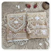 Image 5 of Vintage french lace Fabric sample's book