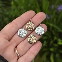 Image 2 of Made to order Mini Moon Face pendant or ring