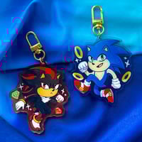 Image 1 of Sonic & Shadow Large Charm
