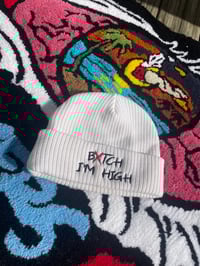 Image 1 of WHITE BEANIE