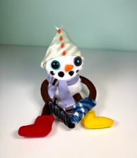 Image 1 of Soft Weighted Odds and Ends Snowman - Small