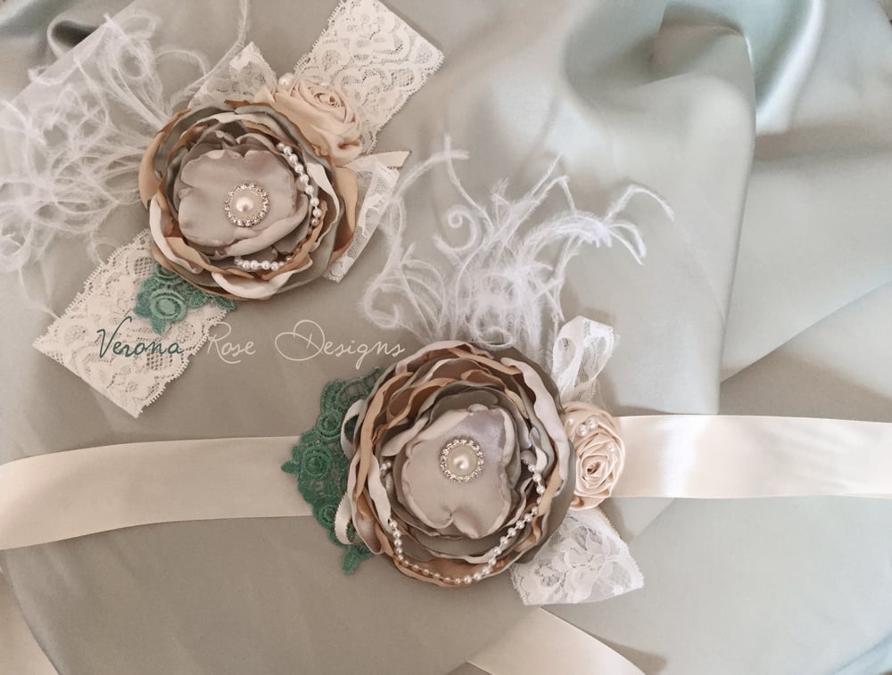 Image of Vintage Style Headband & Sash