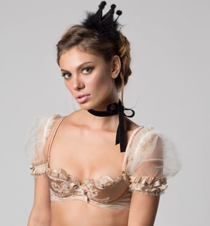 Image of INESS Fairy Tale tulle Ruffled Puff Sleeves