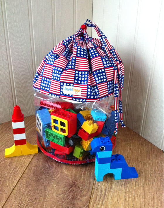 Image of Stars and Stripes Invisibags Toy Bag