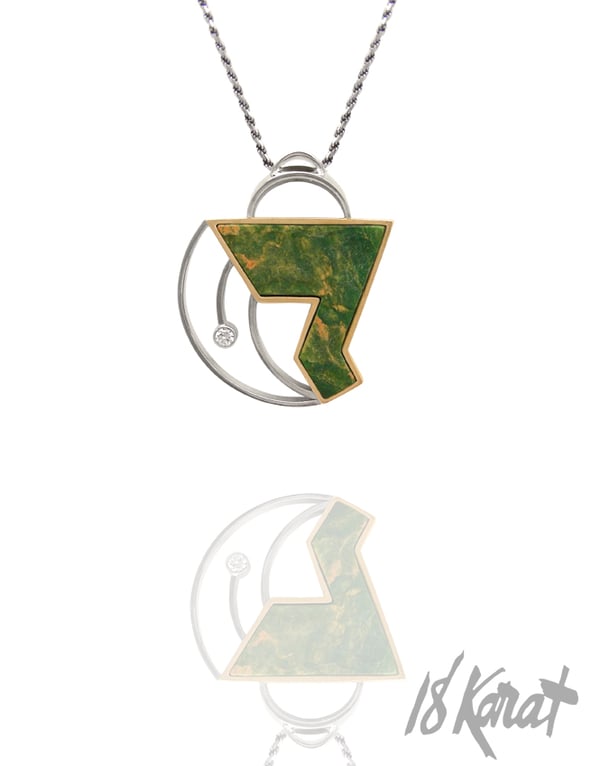 Elise's Verdite Pendant - 18Karat Studio+Gallery