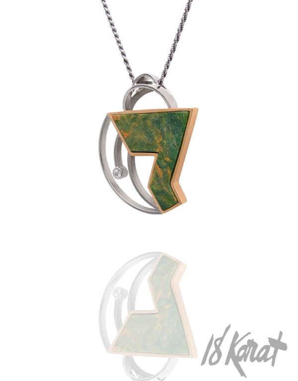 Elise's Verdite Pendant - 18Karat Studio+Gallery