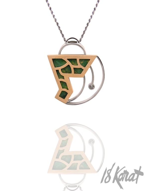 Elise's Verdite Pendant - 18Karat Studio+Gallery