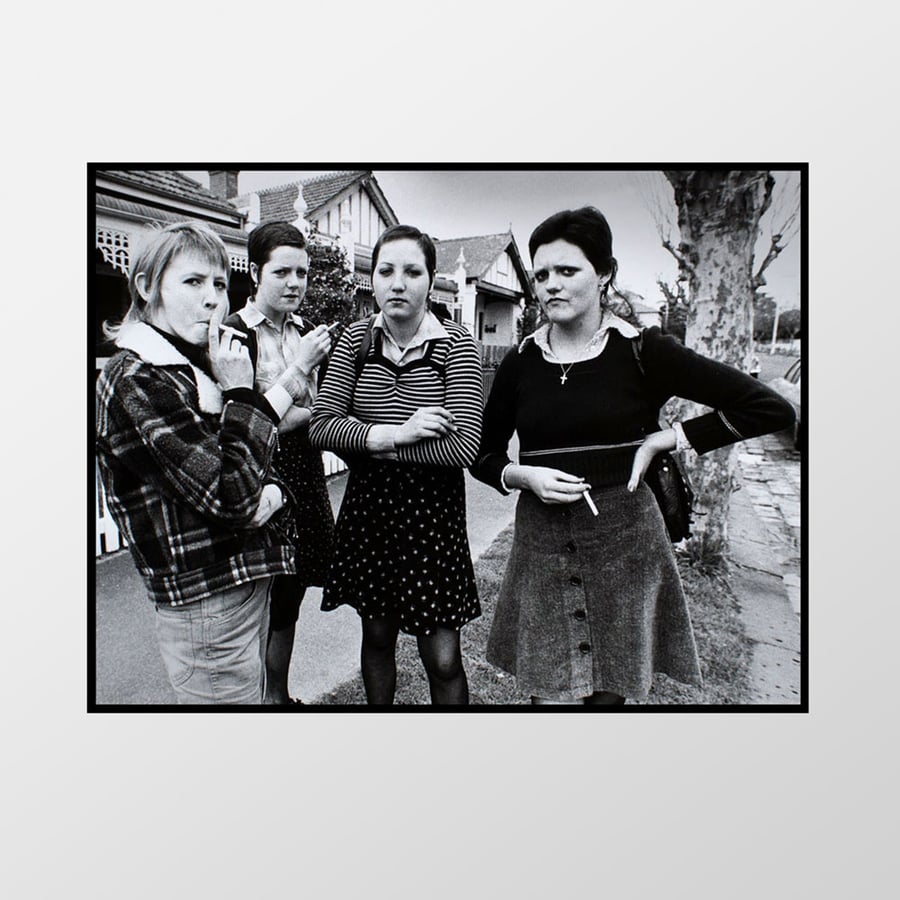 Image of Girl 'Sharpie' gang, St.Kilda West, 1975 – Limited edition of 100