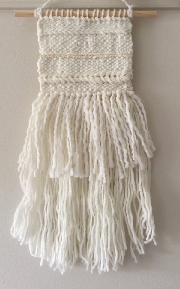 Image of White Weave Wall Hanging