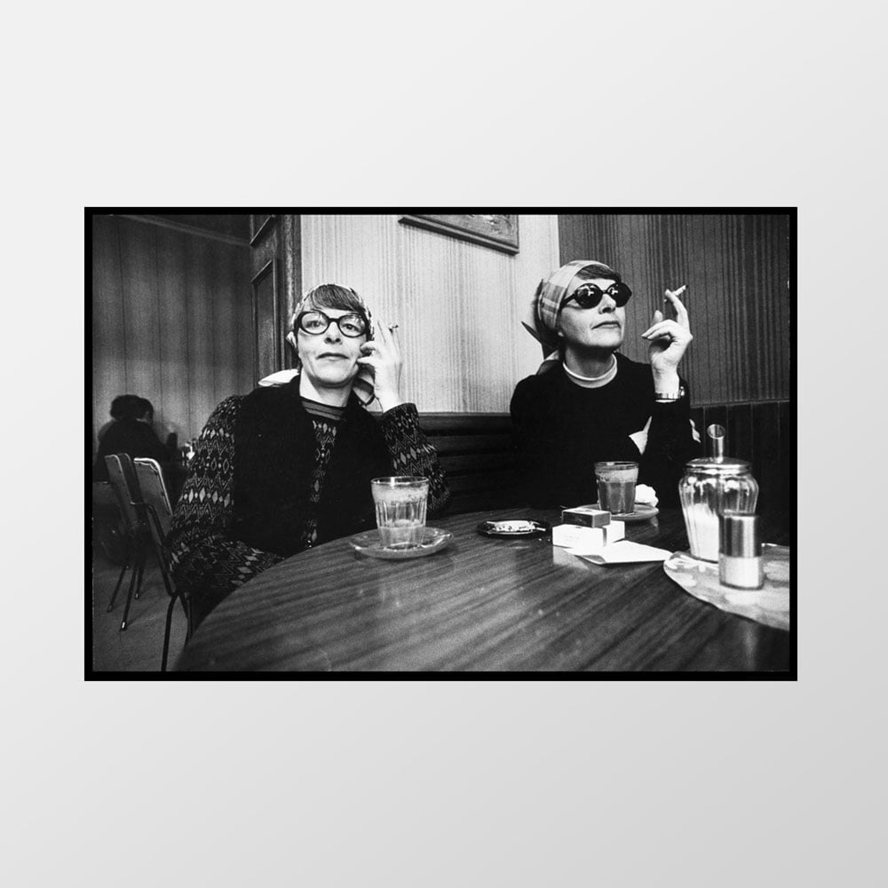 Image of Identical twins in cafe, Acland St, St Kilda, 1973 – Limited edition of 100