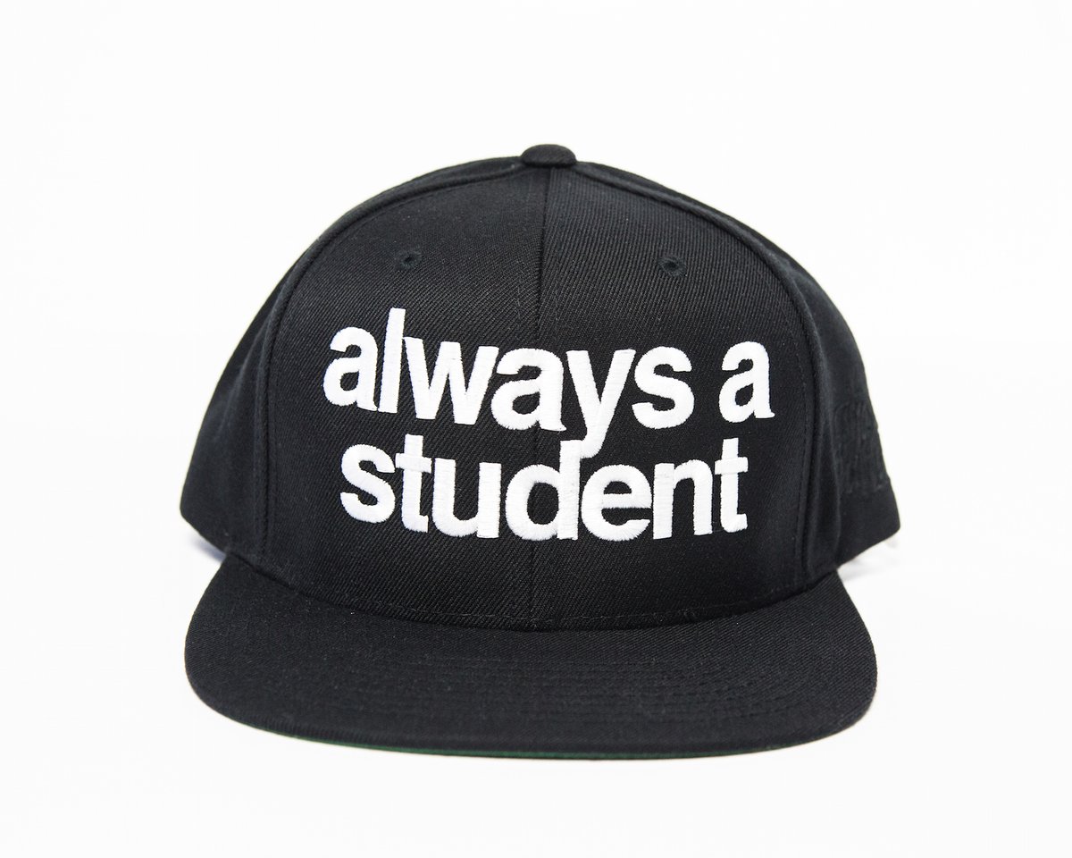 Always A Student Snapback Hat Black Always A Student