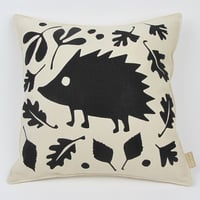 Image 4 of Personalised Woodland Hedgehog Cushion