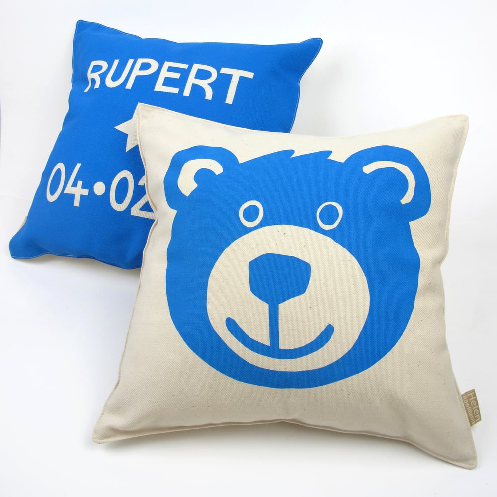 Helen Rawlinson Design â Personalised Teddy Bear Cushion