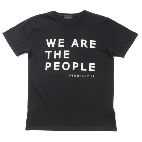 Image of We Are The People black T-shirt