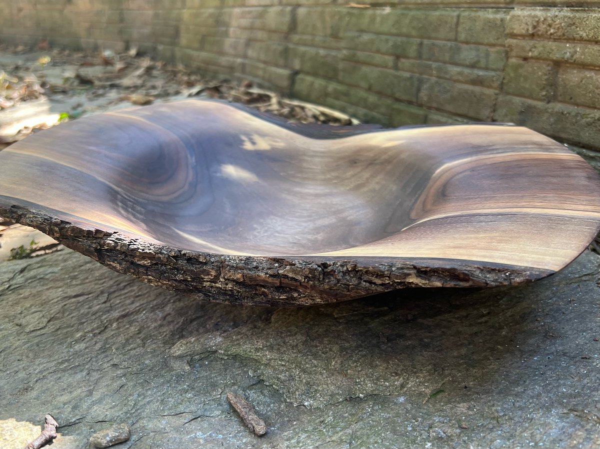 Image of Black Walnut Dish 14.5” diameter 