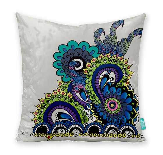 Image of Hello 70s! Oyster Sea Coral Cushion Cover