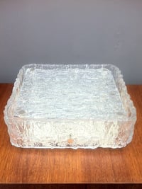 Image 1 of Textured Glass Flush Mount Light