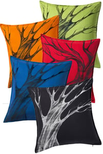 Image of Custom Painted Tree Throw Pillow Cover -All Colors-