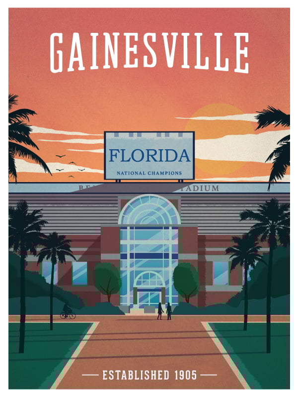 IdeaStorm Studio Store — Vintage Gainesville Poster