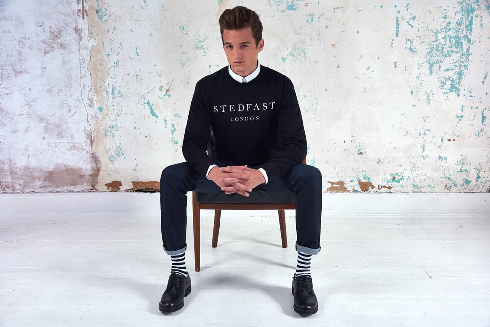 Image of Mens Stedfast black Sweatshirt