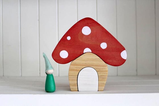 Image of Mushroom House (stacker) + Gnome