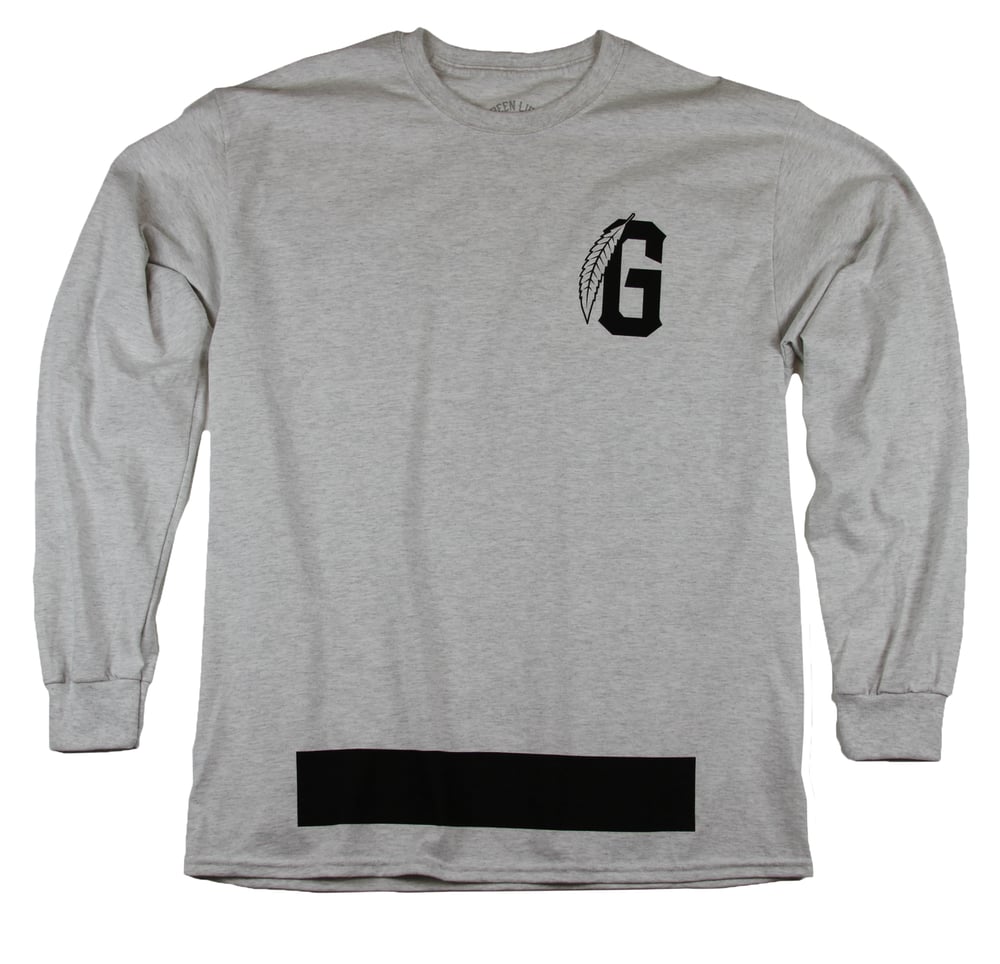 Image of The G Leaf Long Sleeve Tee in Ash
