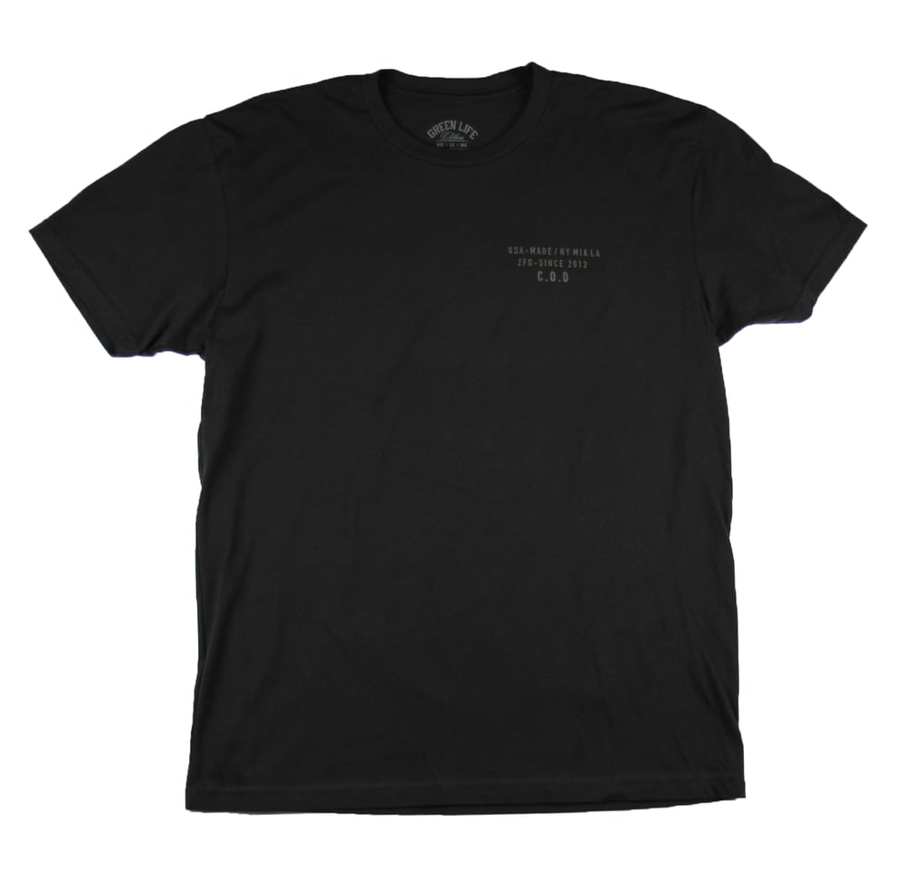 The COD Tee in Black (3M Reflective ink) | Green Life Clothing