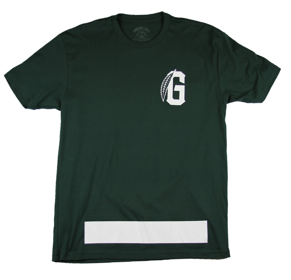 Image of The G Leaf Tee in Forest Green