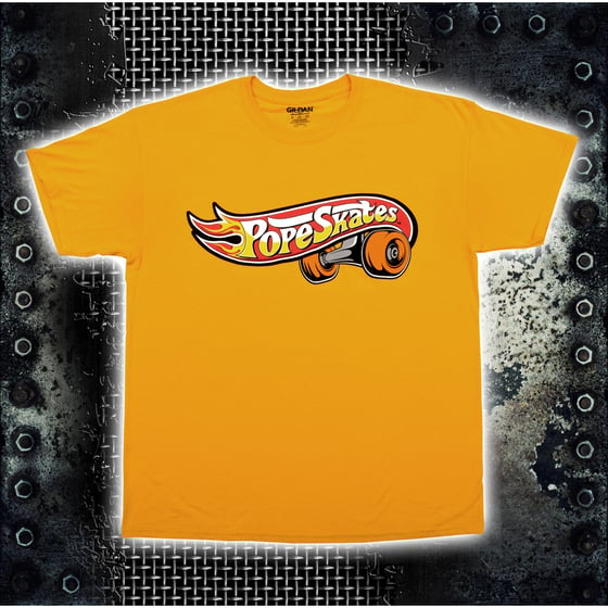 Image of Hot Wheels Logo Gold T-Shirt
