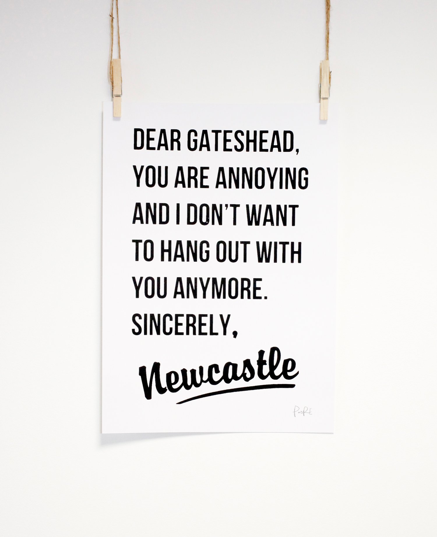Image of Dear Gateshead