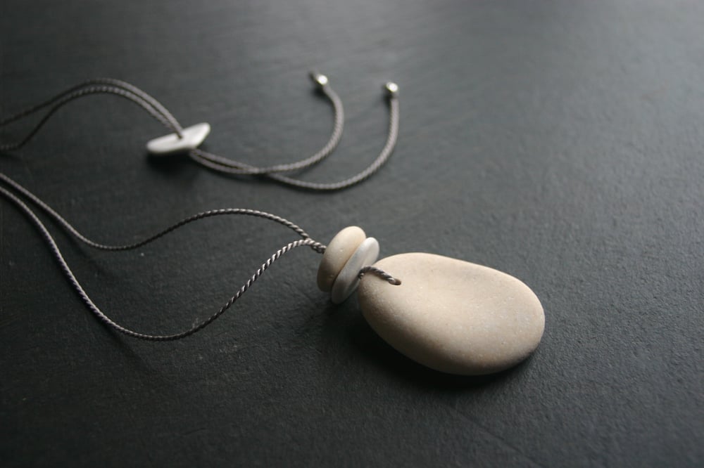 Image of Smooth pebble pendants - Adriatic